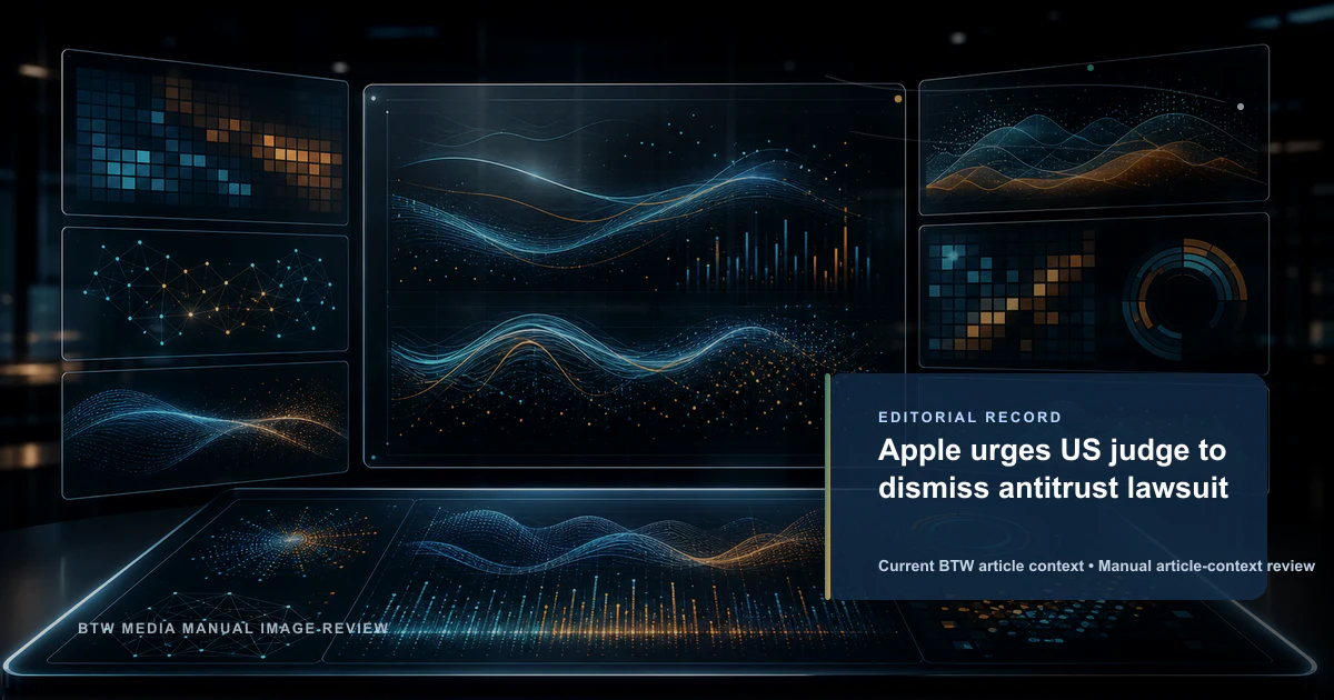 Apple urges US judge to dismiss antitrust lawsuit reviewed editorial briefing visual