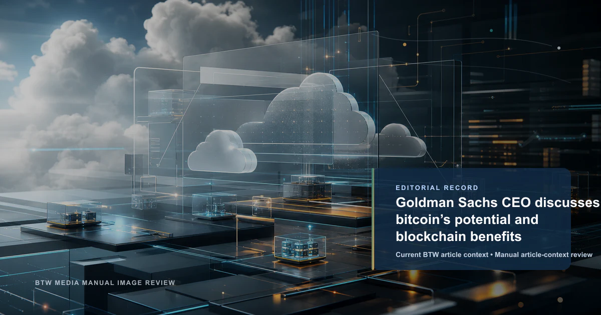 Le PDG de Goldman Sachs discute du potentiel du bitcoin et des avantages de la blockchain