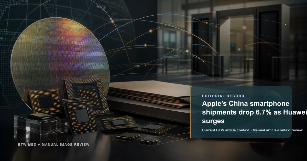 Les expéditions de smartphones d’Apple en Chine chutent de 6,7 % alors que Huawei décolle