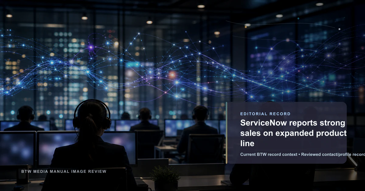 ServiceNow registra fuertes ventas en su línea de productos ampliada