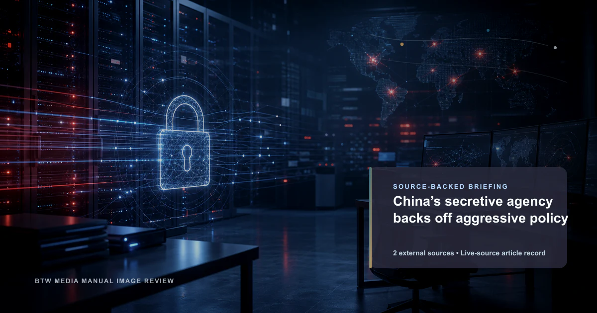 L’agence secrète chinoise recule sur sa politique agressive