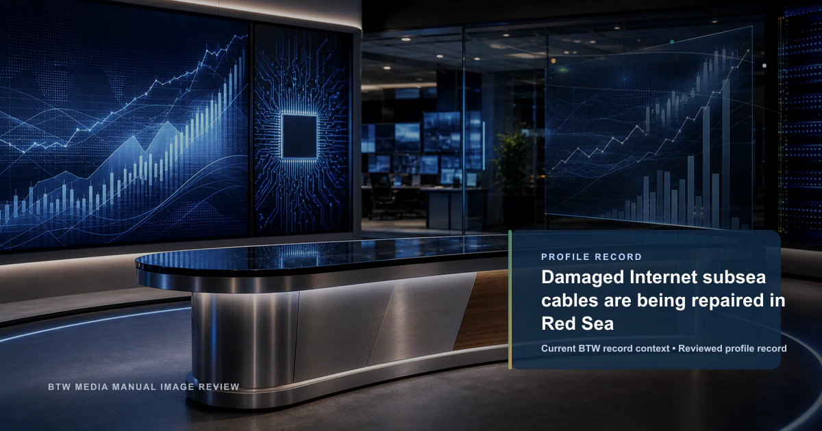 Damaged Internet subsea cables are being repaired in Red Sea reviewed profile record visual