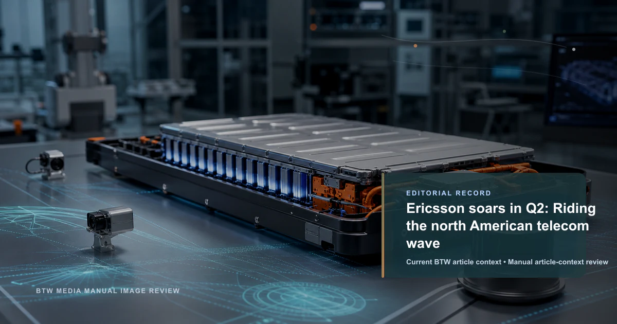 Ericsson soars in Q2: Riding the north American telecom wave reviewed editorial briefing visual