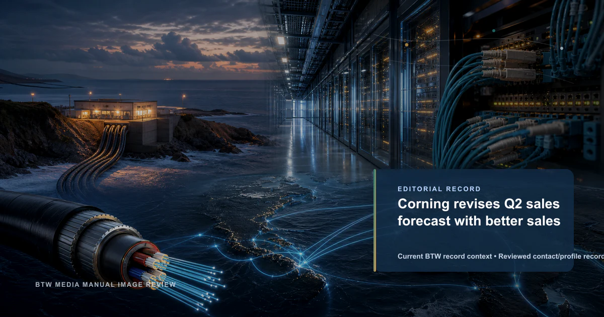 Corning revises Q2 sales forecast with better sales reviewed editorial briefing visual