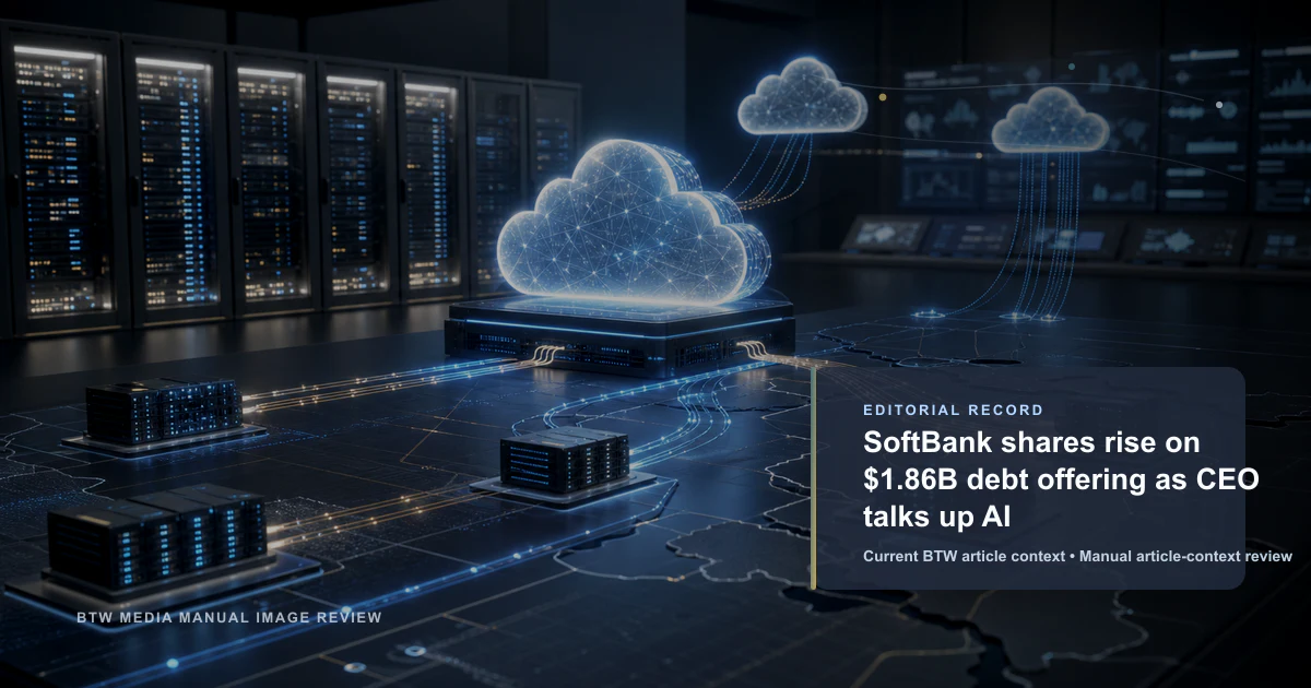 Les actions de SoftBank montent après une émission obligataire de 1,86 Md$ et les propos du PDG sur l’IA
