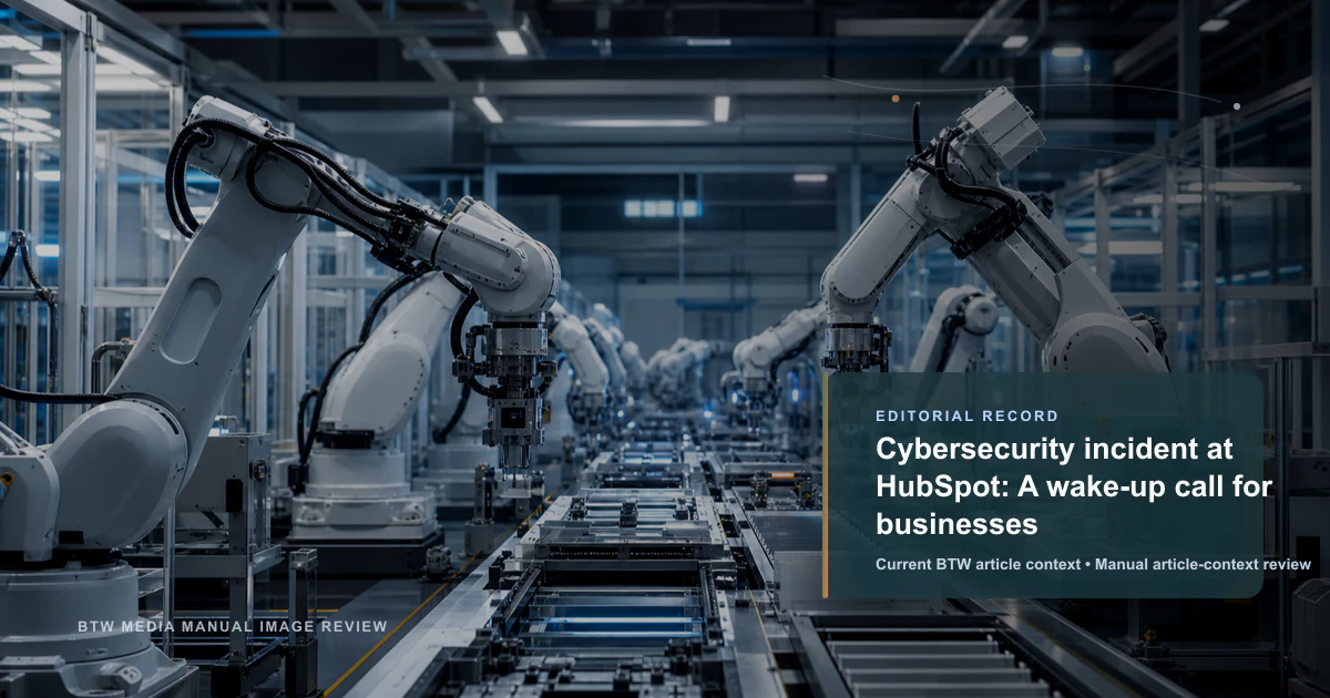 Cybersecurity incident at HubSpot: A wake-up call for businesses reviewed editorial briefing visual