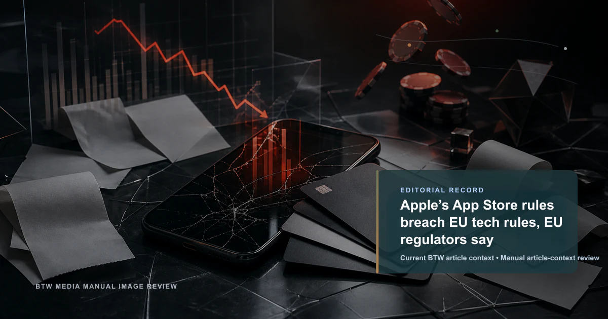 Les règles de l'App Store d'Apple enfreignent les règles technologiques de l'UE, selon les régulateurs