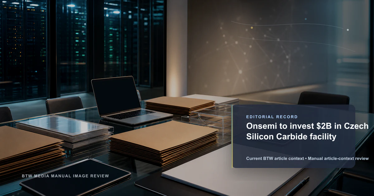Onsemi investit 2 milliards de dollars dans une usine de carbure de silicium en République tchèque