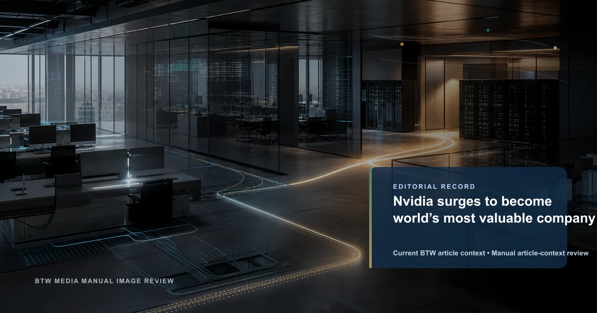 Nvidia se convierte en la empresa más valiosa del mundo