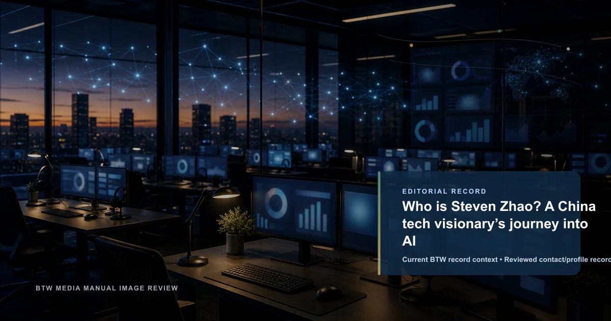 Who is Steven Zhao? A China tech visionary’s journey into AI
