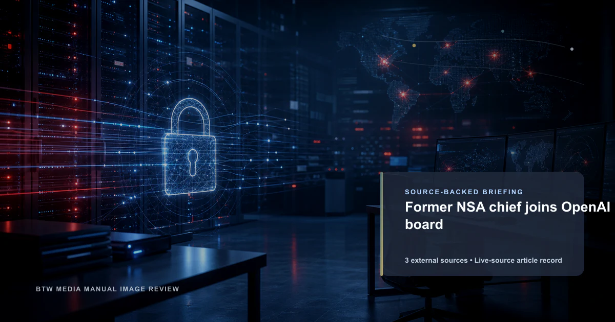前 NSA 局长加入 OpenAI 董事会