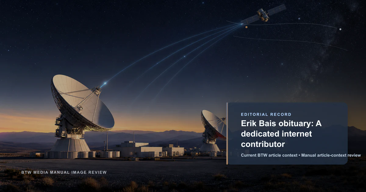 Nécrologie d'Erik Bais : un contributeur Internet dévoué