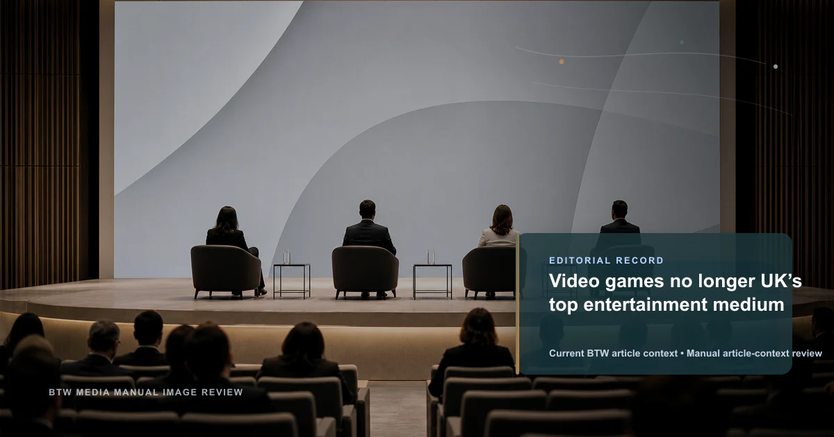 Les jeux vidéo ne sont plus le premier média de divertissement au Royaume-Uni
