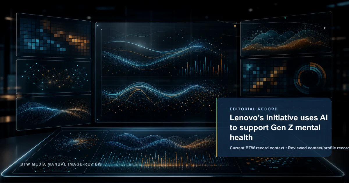 Lenovo’s initiative uses AI to support Gen Z mental health reviewed editorial briefing visual