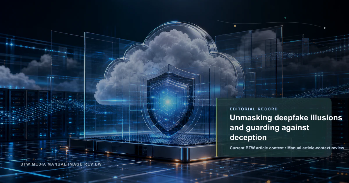 Unmasking deepfake illusions and guarding against deception reviewed editorial briefing visual