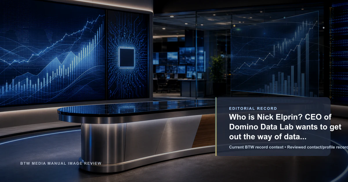 Who is Nick Elprin? CEO of Domino Data Lab wants to get out the way of data scientists