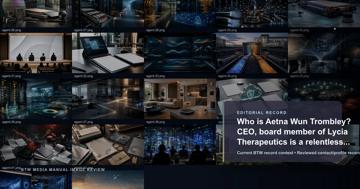 ¿Quién es Aetna Wun Trombley? CEO y miembro de la junta directiva de Lycia Therapeutics, una innovadora incansable