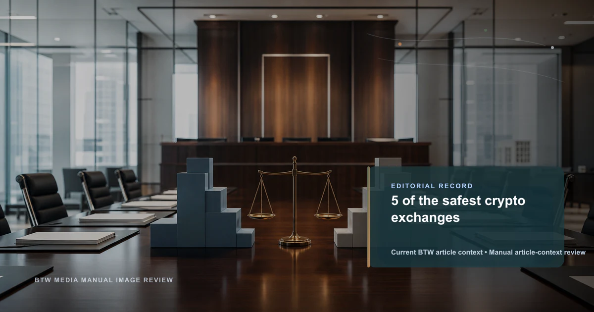 5 of the safest crypto exchanges reviewed editorial briefing visual