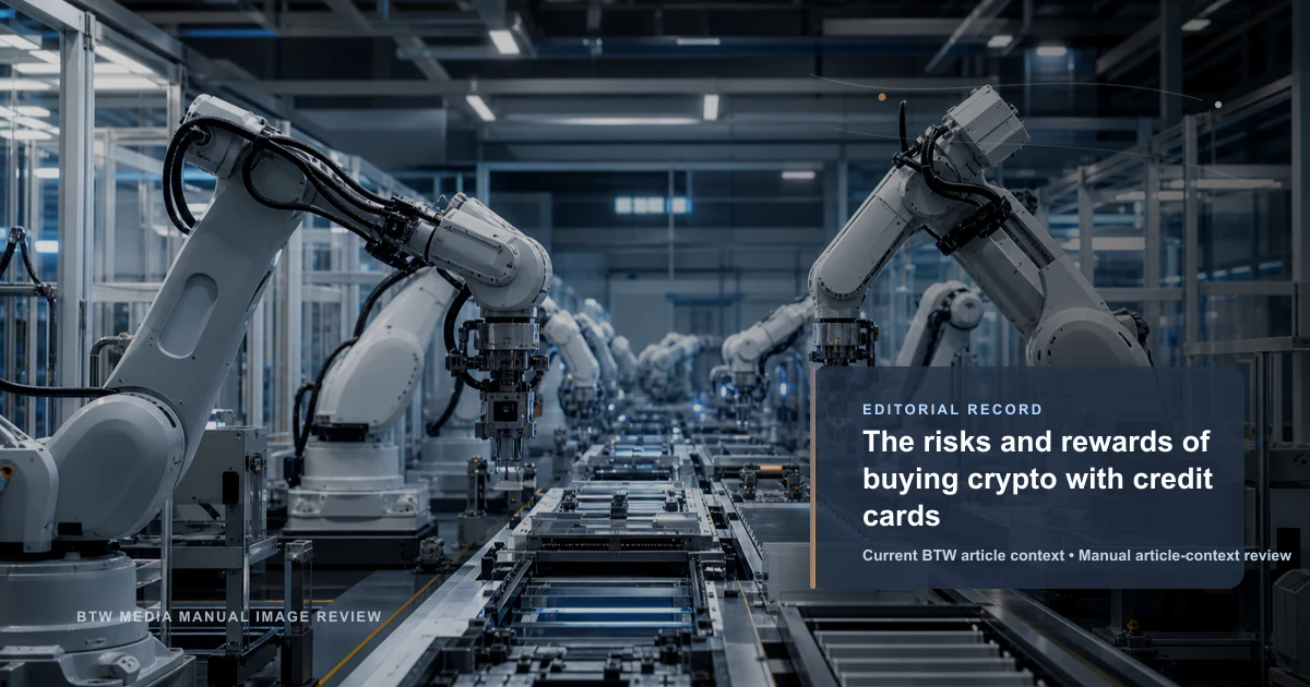 The risks and rewards of buying crypto with credit cards reviewed editorial briefing visual