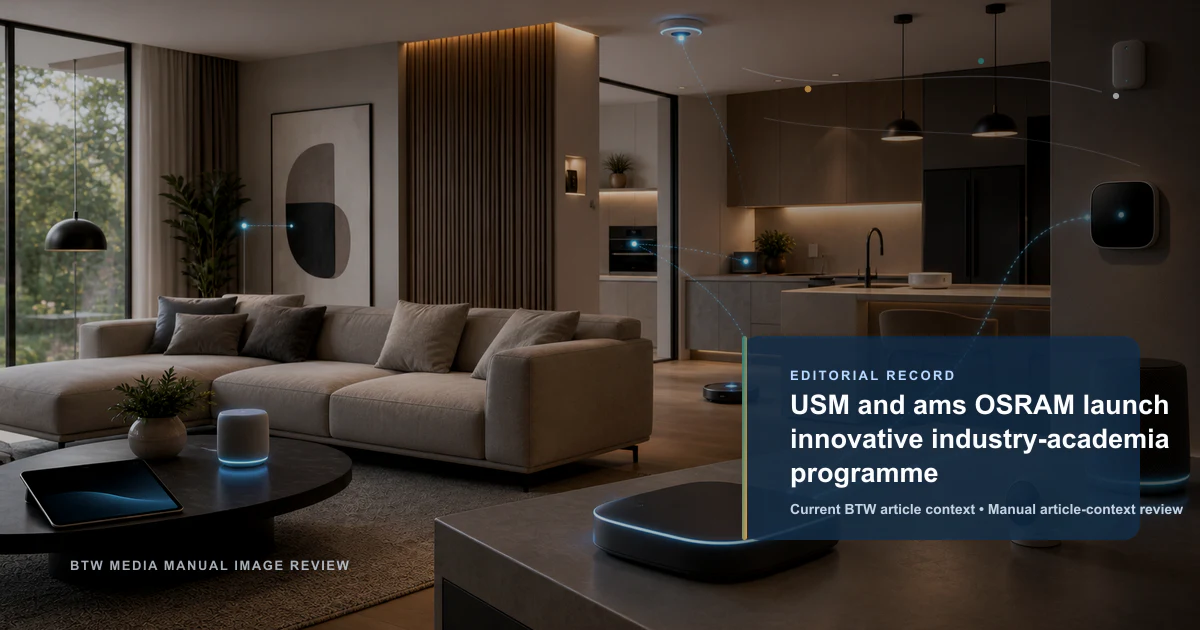 USM 与 ams OSRAM 推出创新产学合作项目