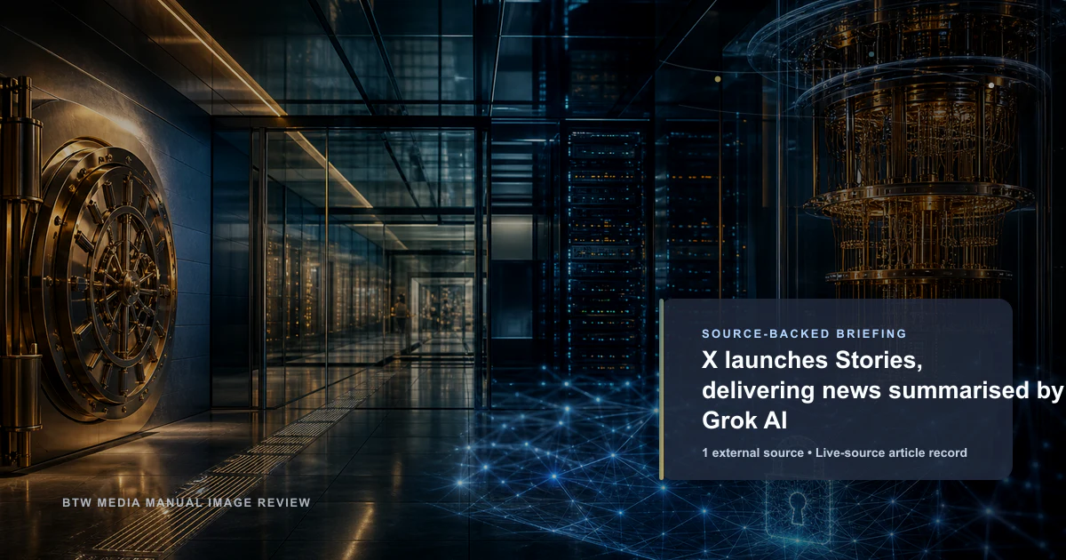 X 推出 Stories，用 Grok AI 总结新闻