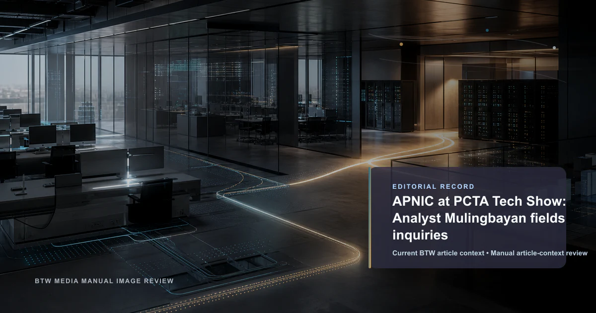 APNIC au PCTA Tech Show : l'analyste Mulingbayan répond aux questions