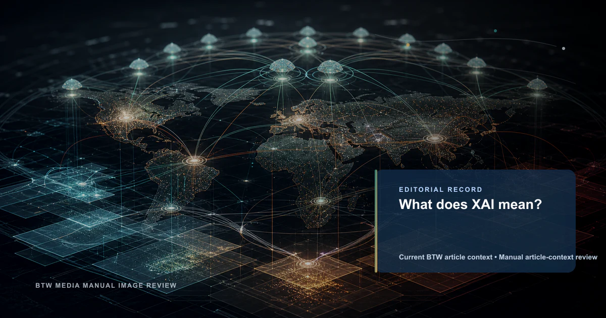 What does XAI mean? reviewed editorial briefing visual