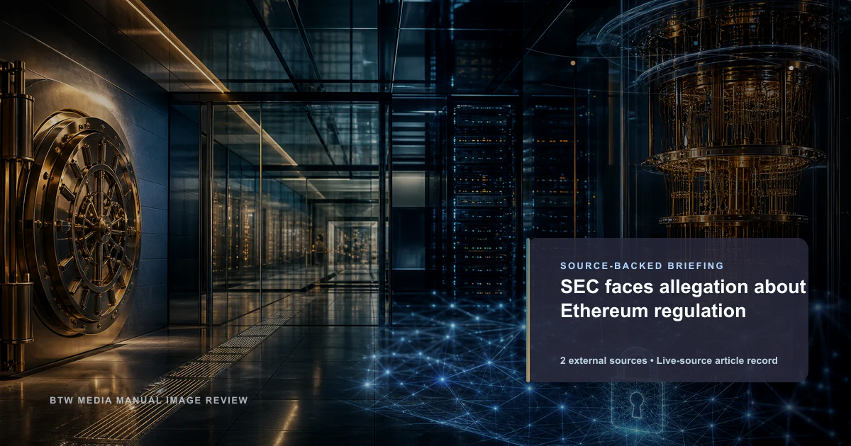 La SEC confrontée à des allégations sur la régulation d'Ethereum