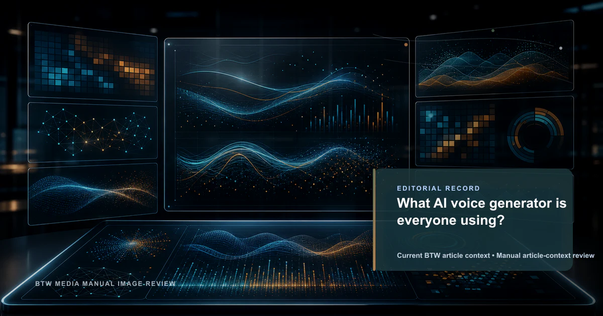 What AI voice generator is everyone using?