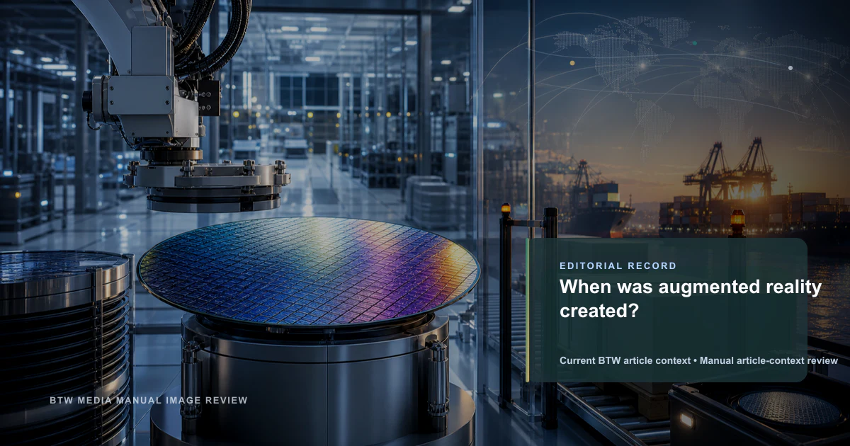 When was augmented reality created? reviewed editorial briefing visual