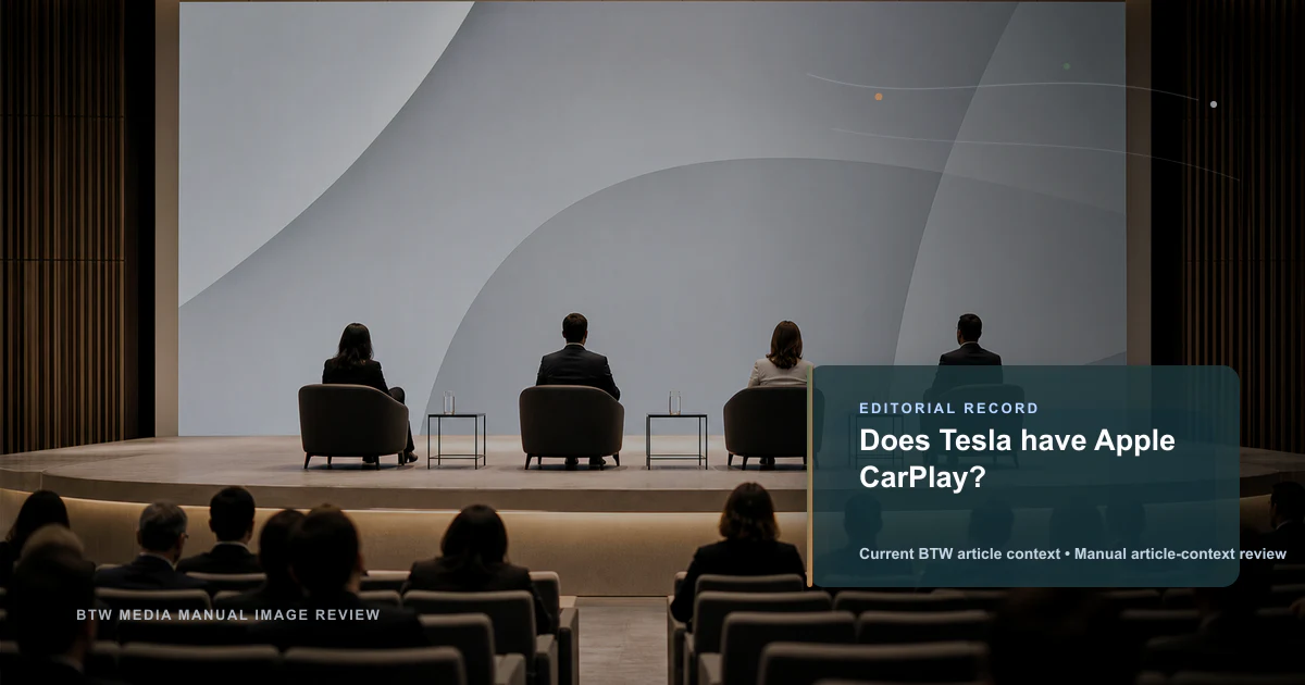 Tesla dispose-t-elle d'Apple CarPlay ?
