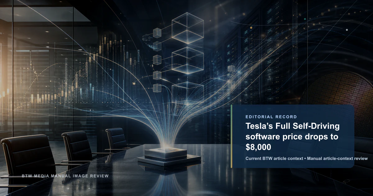Le prix du logiciel Full Self-Driving de Tesla tombe à 8 000 $