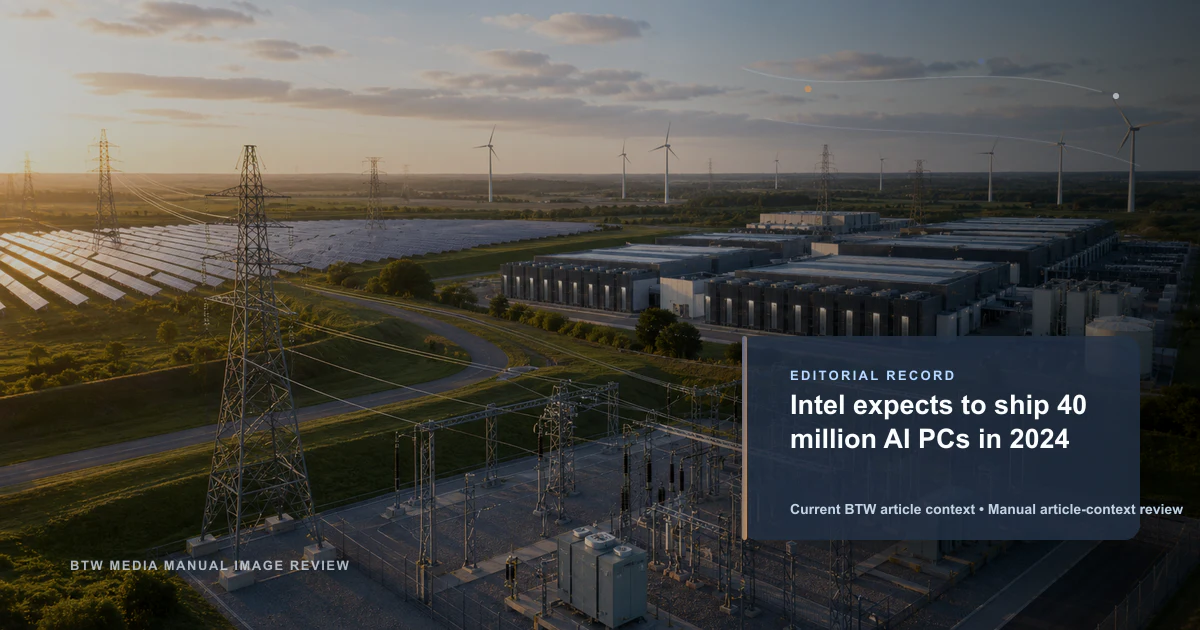 Intel expects to ship 40 million AI PCs in 2024 reviewed editorial briefing visual