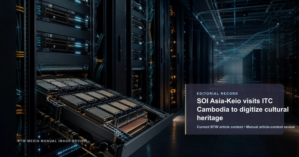 SOI Asia-Keio visits ITC Cambodia to digitize cultural heritage reviewed editorial briefing visual