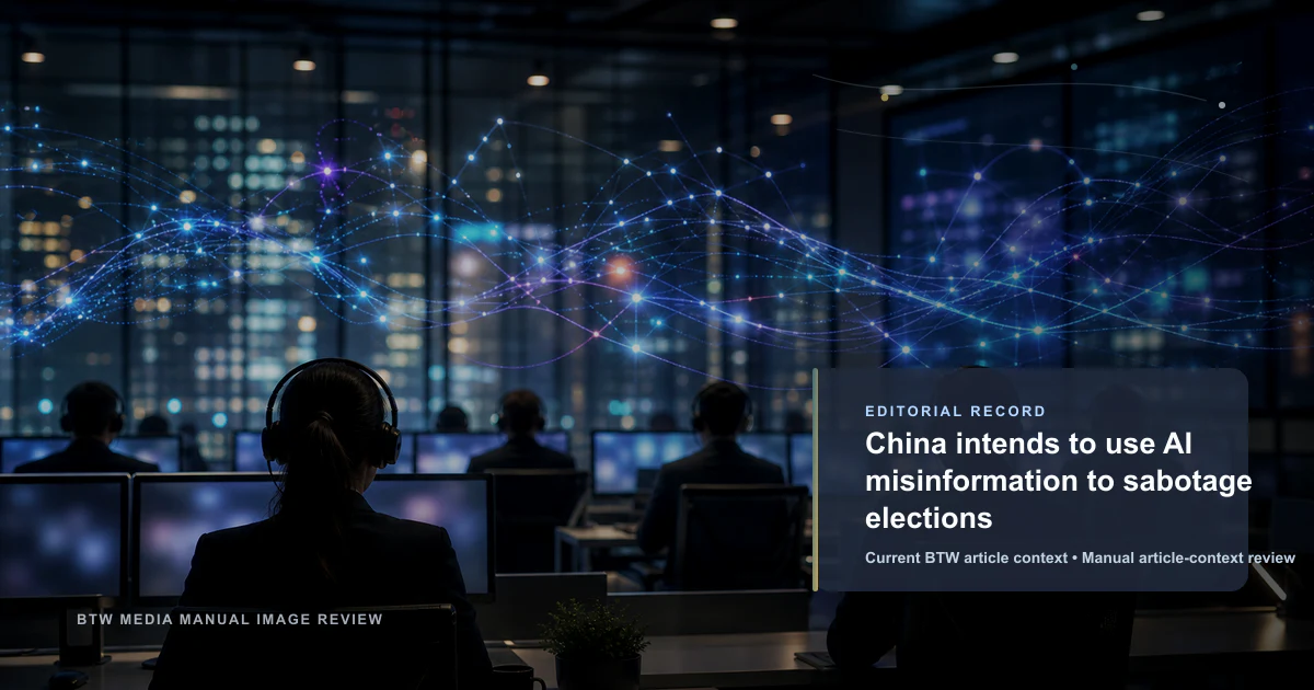 La Chine compte utiliser la désinformation par IA pour saboter les élections