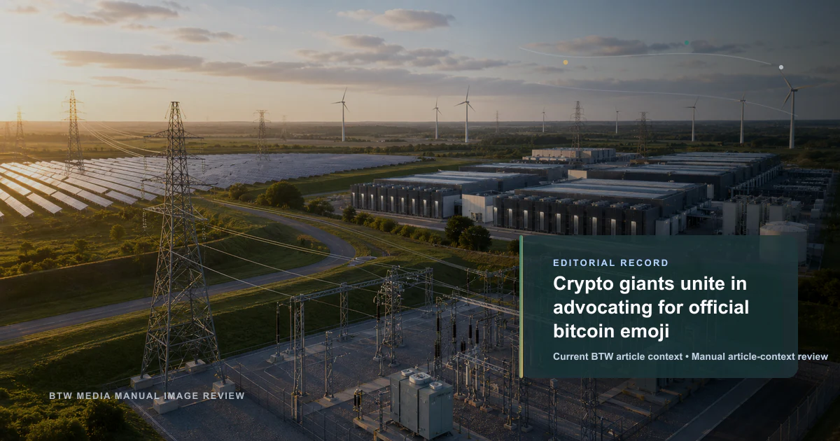Crypto giants unite in advocating for official bitcoin emoji reviewed editorial briefing visual