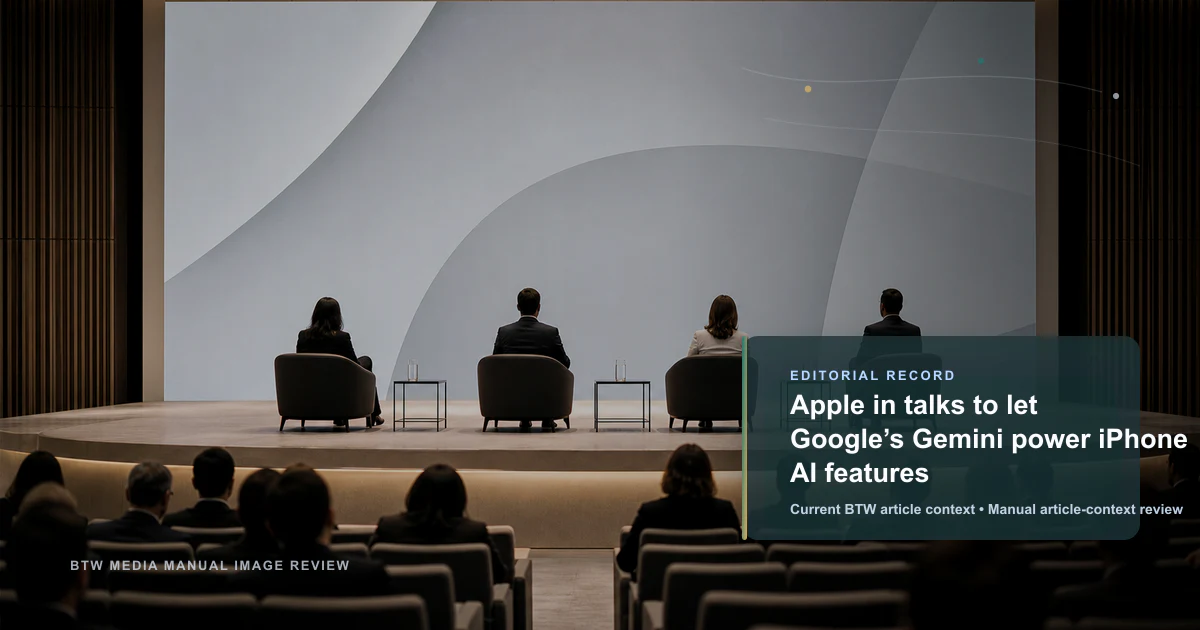 Apple 正洽谈让 Google Gemini 驱动 iPhone AI 功能