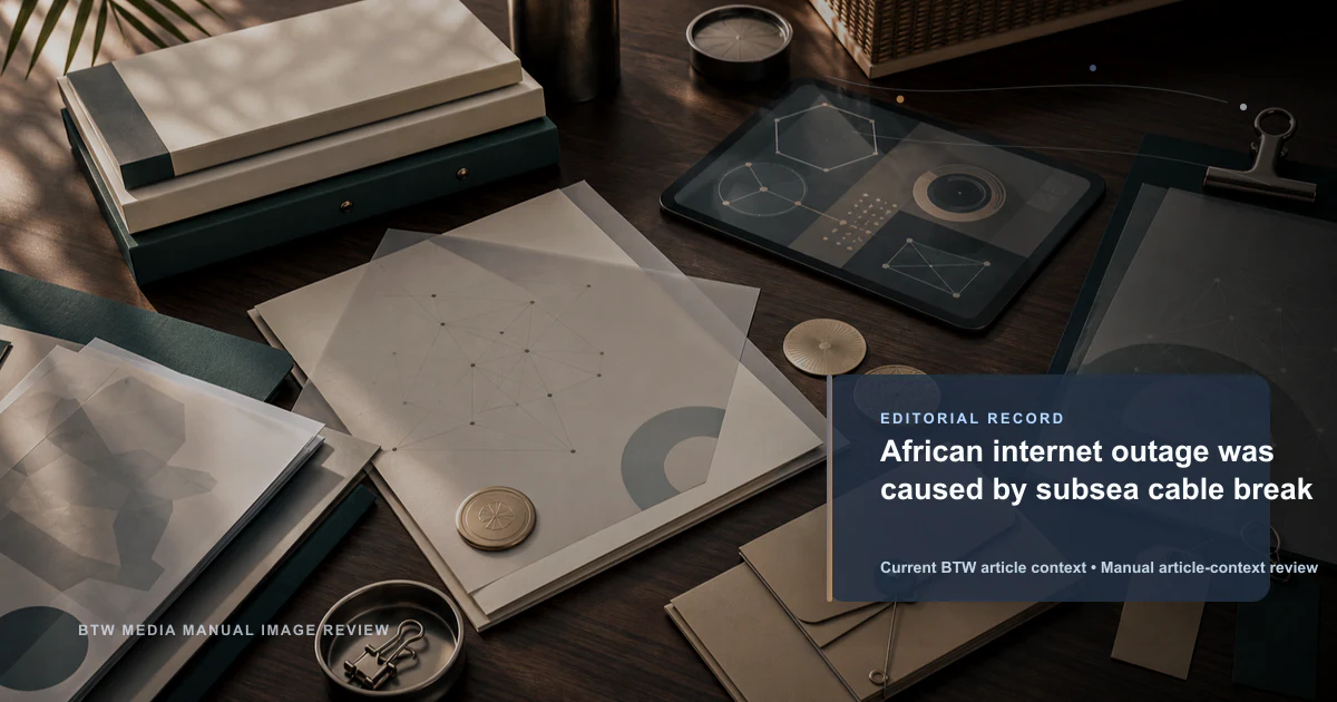 Panne Internet en Afrique due à une rupture de câble sous-marin