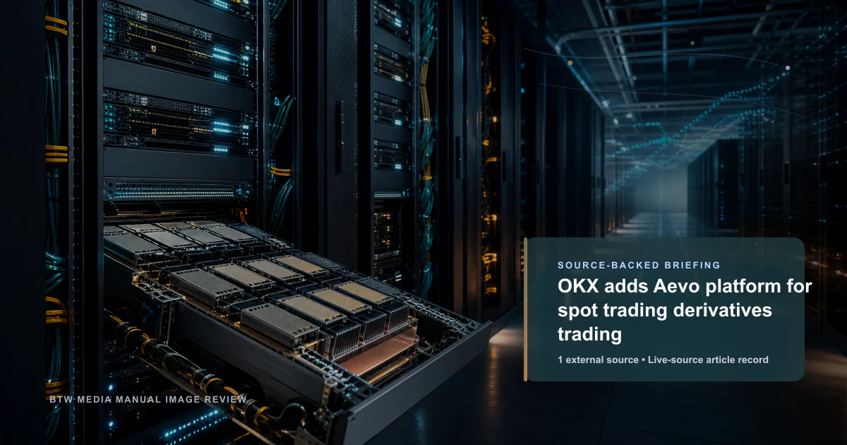 OKX adds Aevo platform for spot trading derivatives trading