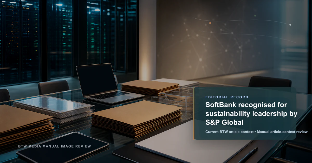 SoftBank recognised for sustainability leadership by S&P Global