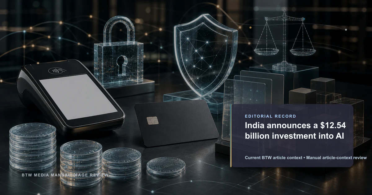 India announces a $12.54 billion investment into AI reviewed editorial briefing visual