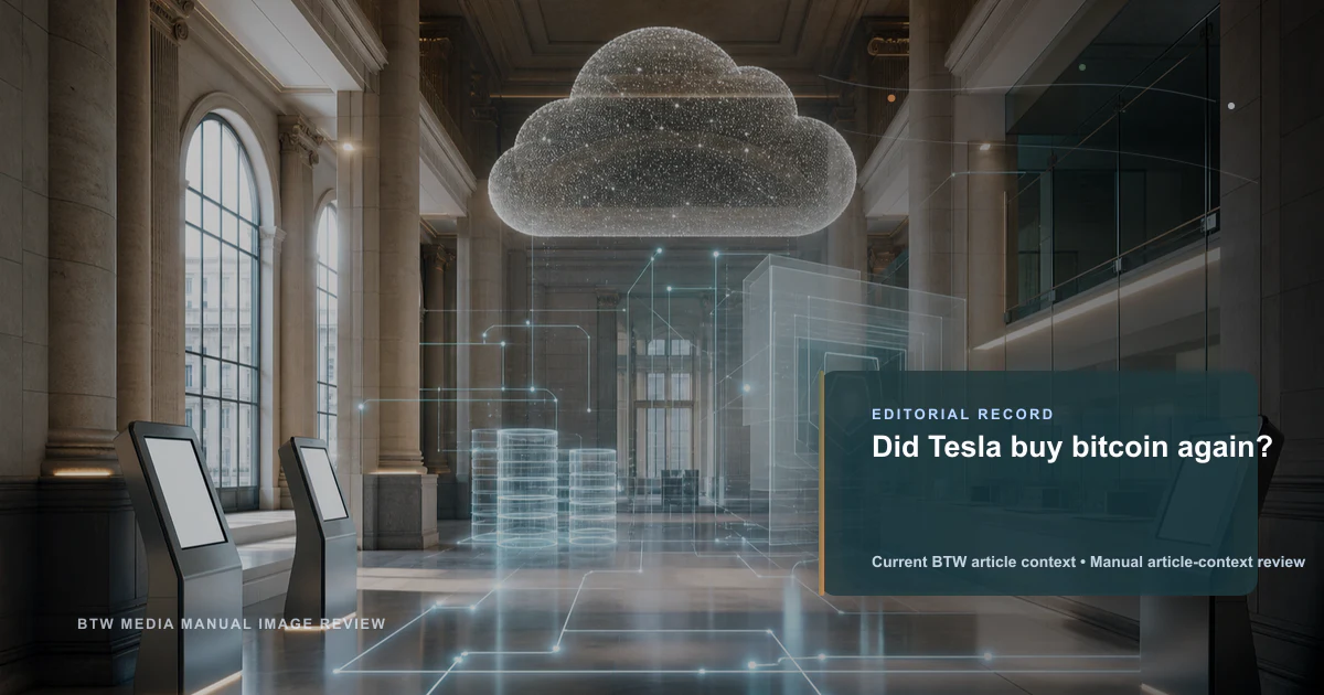 Did Tesla buy bitcoin again?