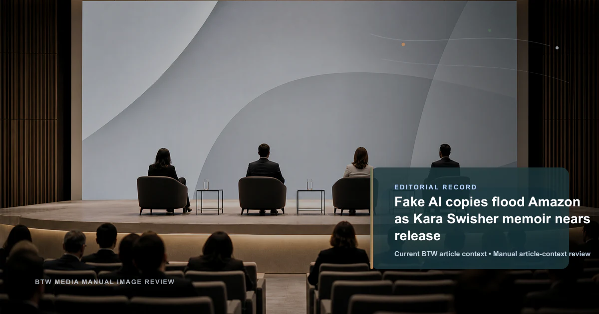 Fake AI copies flood Amazon as Kara Swisher memoir nears release reviewed editorial briefing visual