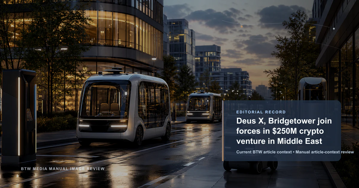 Deus X et Bridgetower s'associent dans un projet crypto de 250 M$ au Moyen-Orient