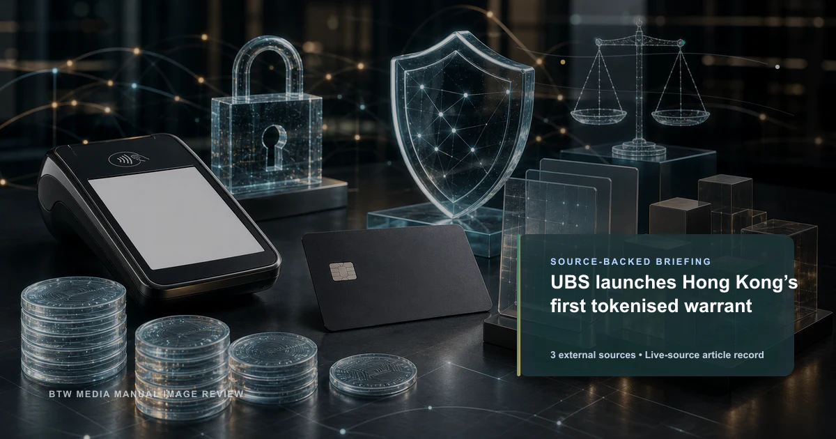 UBS lance le premier warrant tokenisé de Hong Kong