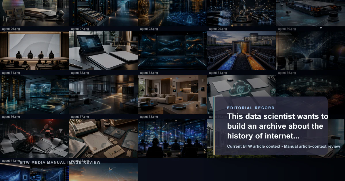 This data scientist wants to build an archive about the history of internet measurement reviewed editorial briefing visual