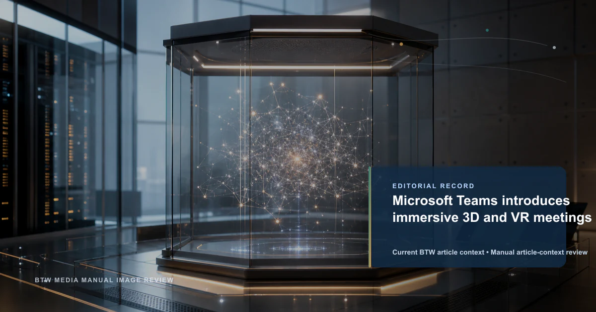 Microsoft Teams introduit des réunions 3D immersives et de réalité virtuelle