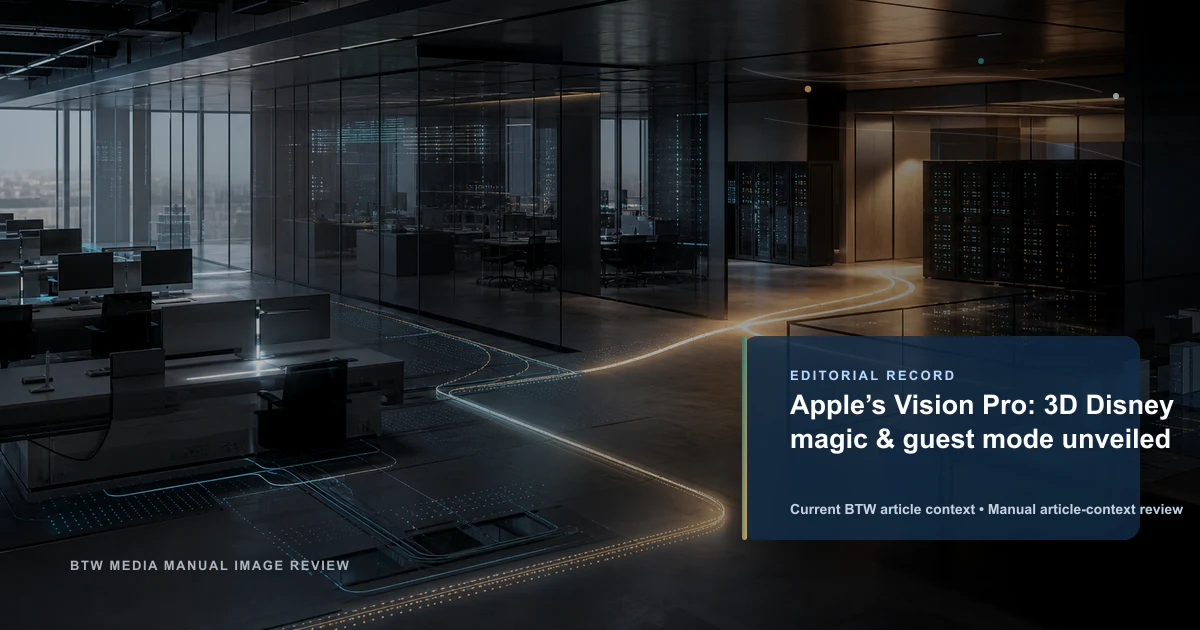 Apple Vision Pro : magie Disney 3D et mode invité dévoilés
