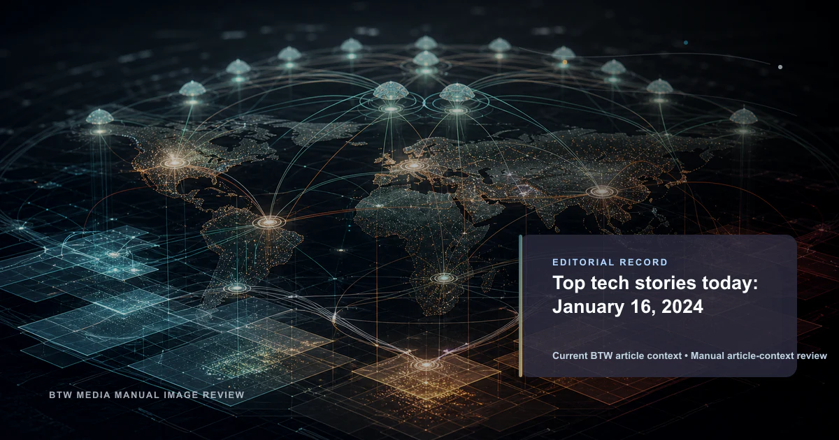 Top actualités tech : 16 janvier 2024
