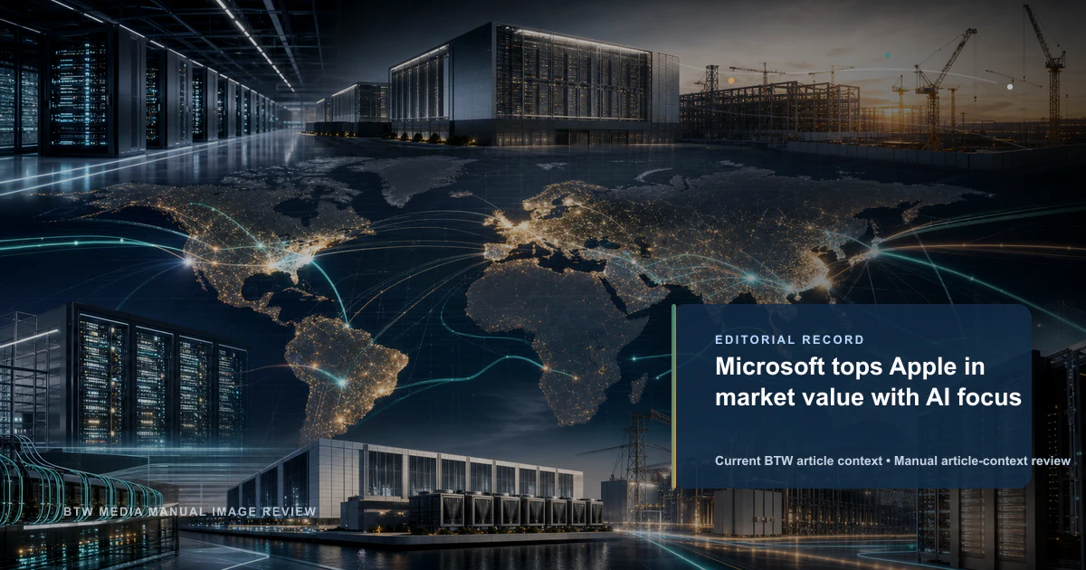 Microsoft surpasse Apple en valeur boursière avec l'IA